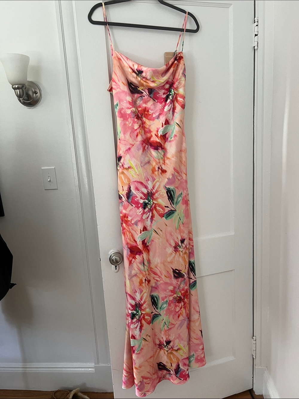 Liv Foster Adeline Cowl-Neck Sateen Maxi Dress - Picture 7 of 9